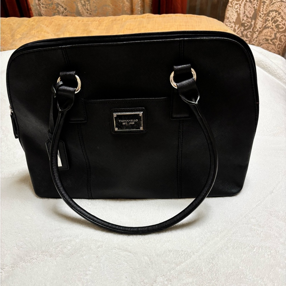 Tignanello Black Shoulder Bag